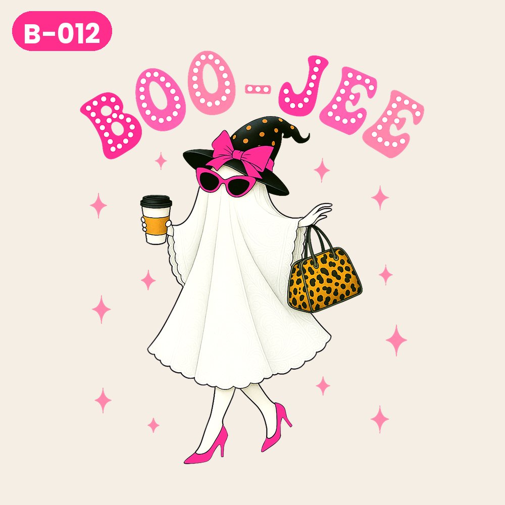 B-012 · Boo-Jee Marquee — on light shirts