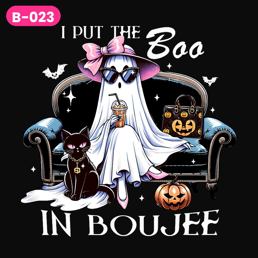 B-023 · I Put the Boo in Boujee – Couch — on dark shirts