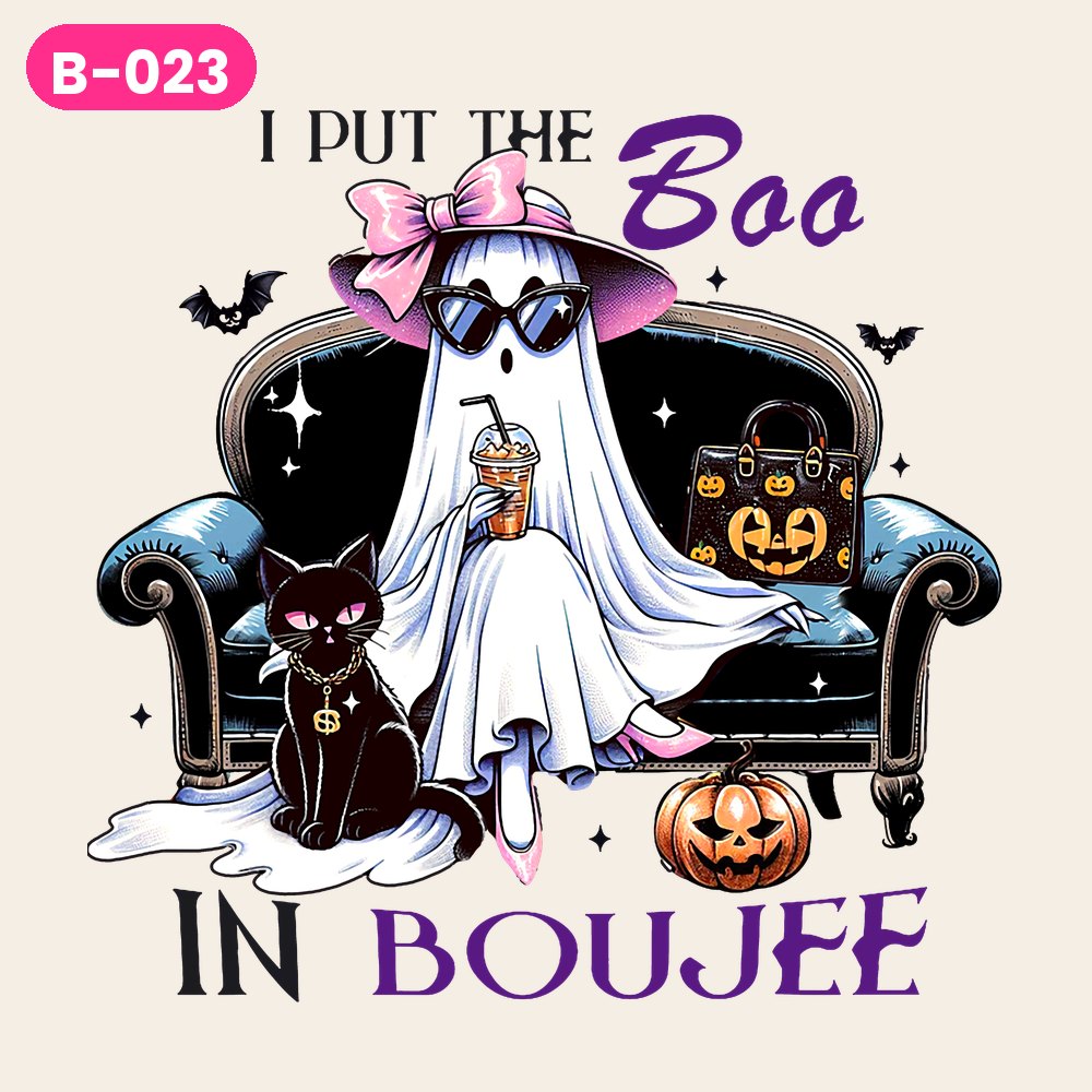B-023 · I Put the Boo in Boujee – Couch — on light shirts