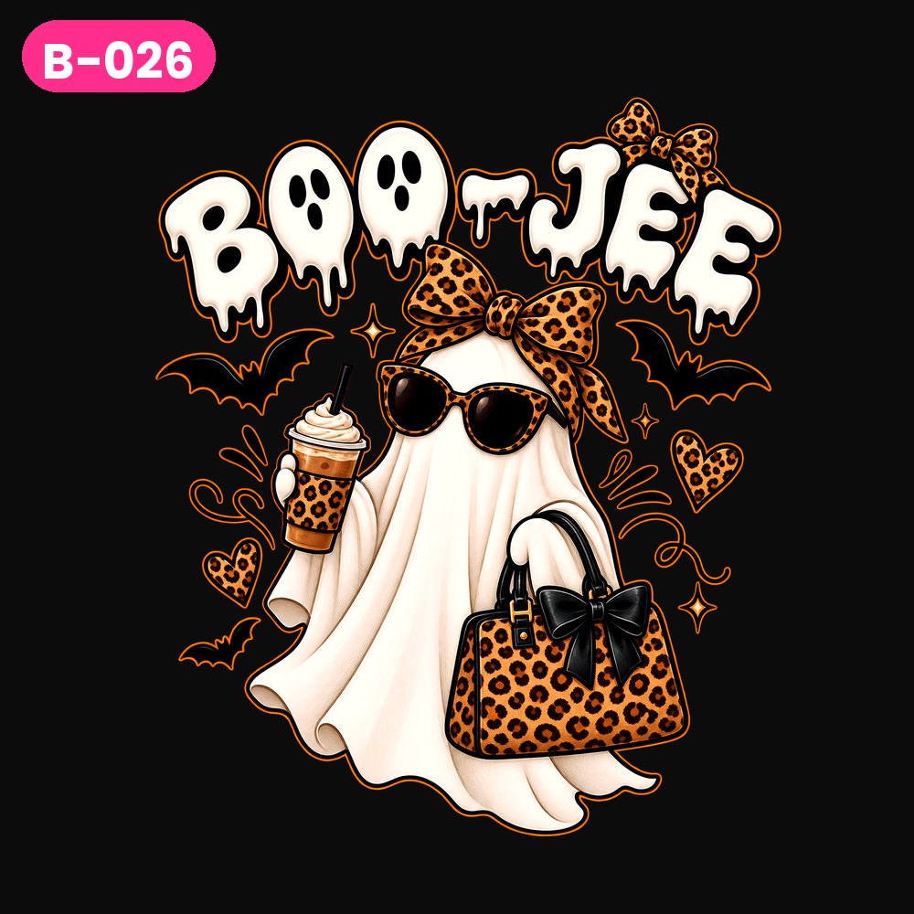 B-026 · Boo-Jee Drip — on dark shirts