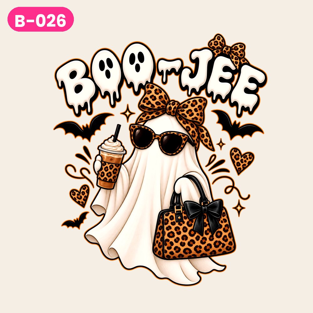 B-026 · Boo-Jee Drip — on light shirts