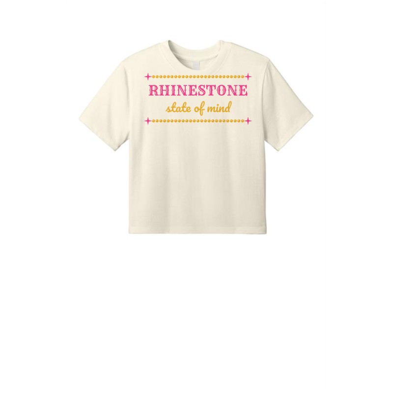 D-002 Rhinestone State of Mind — dt6066-croptee griege