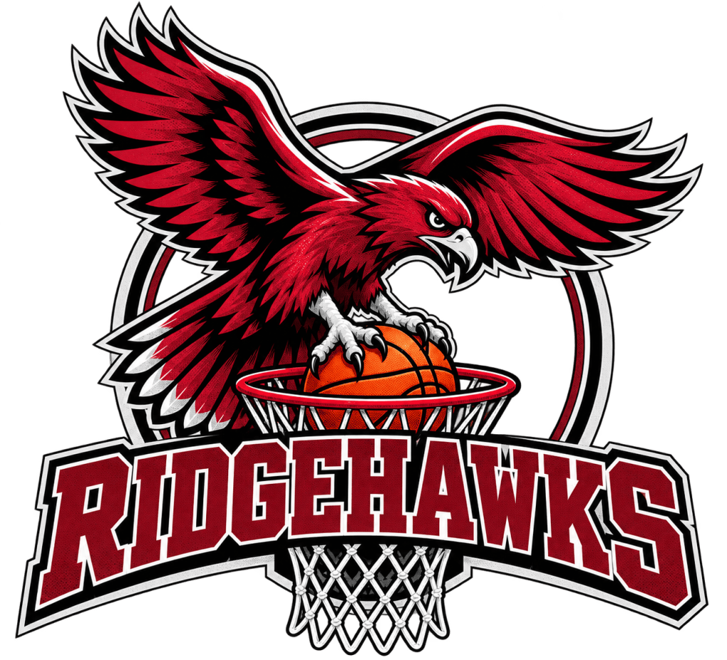 Ridge Hawks basketball logo