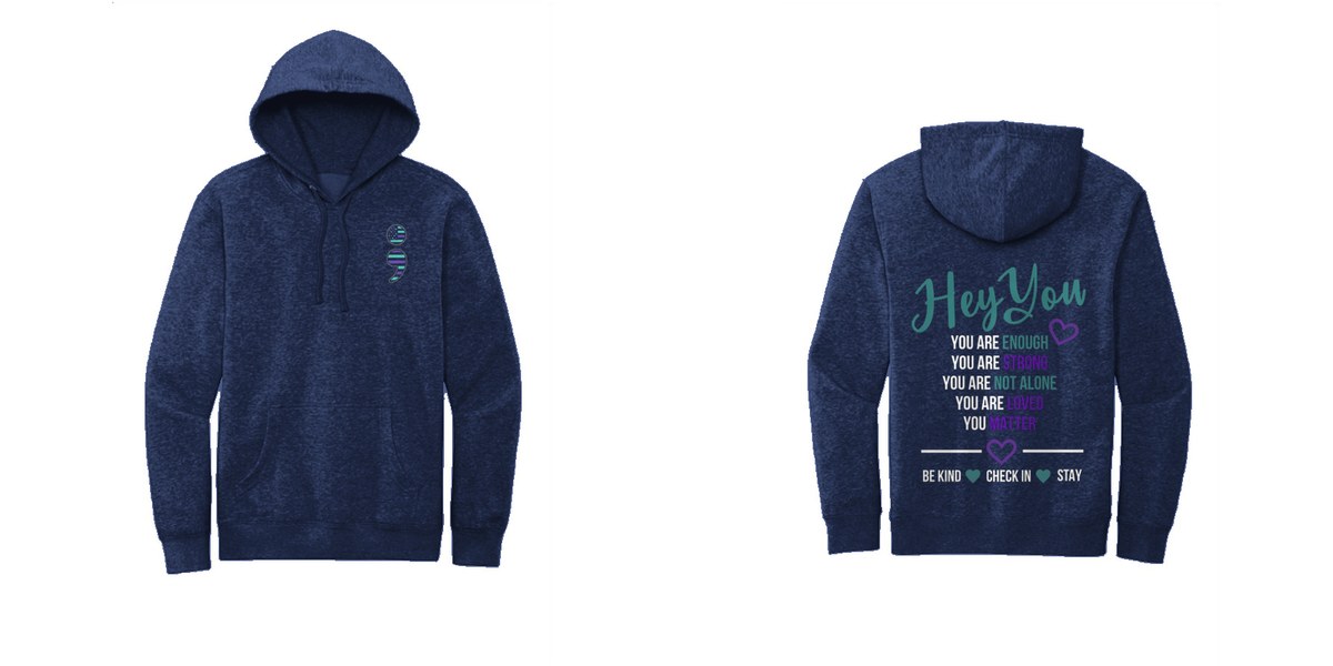 S-001 Hey You — dt6100-hoodie newnavy