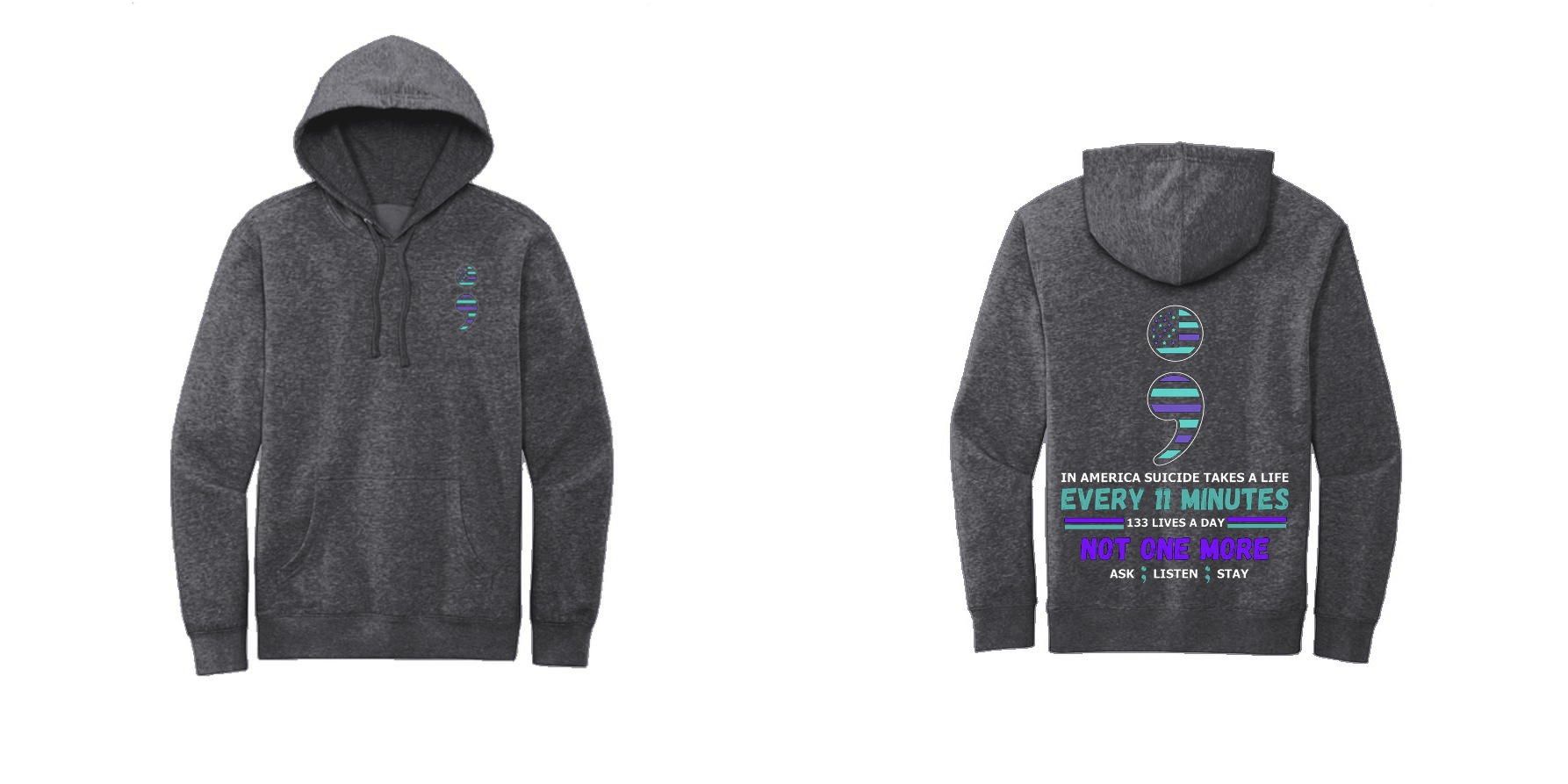 S-003 Every 11 Minutes — dt6100-hoodie charcoal