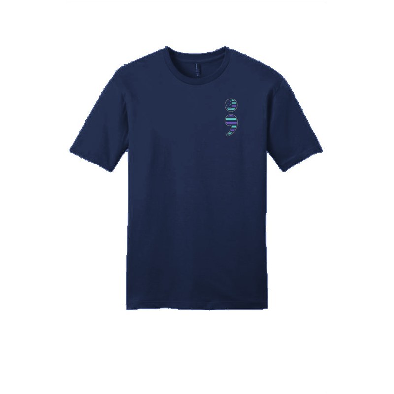 S-004 Semicolon (left chest) — dt6000-tee newnavy