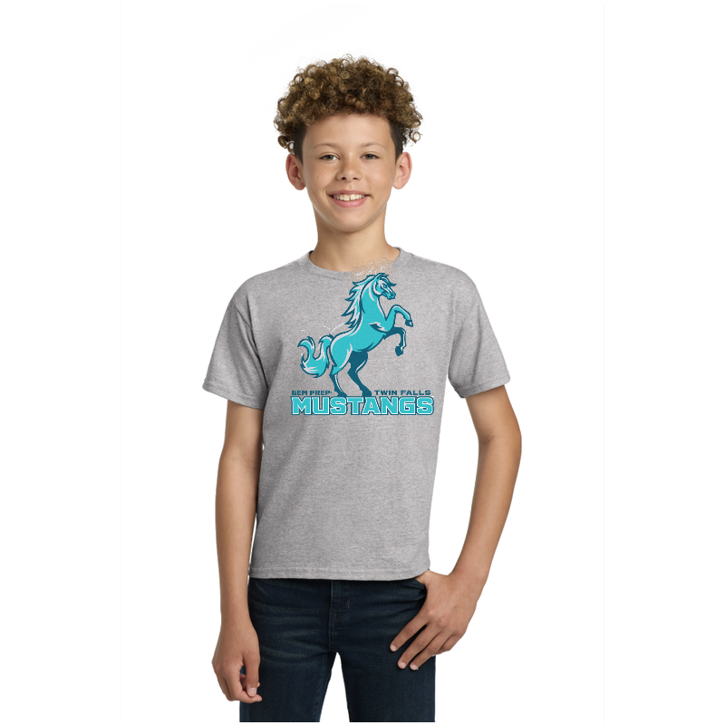 Gem Prep Mustangs youth spirit t-shirt, in grey