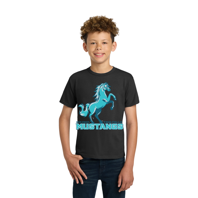 Gem Prep Mustangs youth spirit t-shirt, black